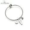 Nextvance Cute Rhinestone Seahorse Bangle Cubic Zirconia Life Round Pendant Bangles For Children Family Gift