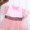 Baby Girl Formal Princess Dress New Fashion Vestido Infantil Lace Bow Ball Gown Tutu Party Dresses Kid Dress For Girls 0-7Y Q0716