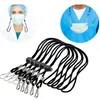 Extensão ajustável do comprimento do cordão da máscara facial com máscaras do gancho de metal Hanger Hanger Bandanas Orelha Saver para criança adulta