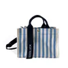 Portable Straddle Bag Stripe Single Shoulder Canvas Women's