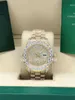 Luxury U1 Factory 2 style Full diamond Roman dial Watch 218238 Sapphire Big Diamond Bezel 43mm gold men men's 2813 automatic watches Wristwatch