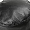 Wide Brim Hats Korean Winter Women Black Real Leather Fisherman For Men Male Casual Fishing Hat Basin Caps Man Streetwear Bucket Gorra