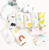 Infant Breathable Blanket Lemon Fruit Animal INS Baby Swaddle Baby Infant Soft Bath Towel Wrap Baby Newborn Bathroom Towels Robes YL324