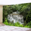Wandteppiche, Mandala-Wandbehänge, schöner Wasserfall-Landschaftsdruck, großer Wandteppich, Hippie-Bohemien