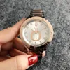 Marque de mode montre femmes dame filles cristal style acier métal bande Quartz montres-bracelets P46