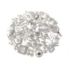 50pcs Alloy Jewelry Charms with silver plated and colorful Rhinestone Mixed Delicated Fit For Women1302981