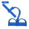 4/6 tube Indoor Fitness Resistance Exercise Equipment Elastic Sit Up Pull Rope Workout Bands Sport Pedal Ankle Puller C0224