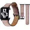 Vintage äkta läderrem för Apple Watch Series 7 6 5 4 SE Fashion Armband Watchband Iwatch 45mm 44mm 42mm 41mm 40mm 38mm armbandsbälte Smart Tillbehör