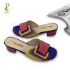 Fashionable and Delicate Patchwork Multi-color Ladies'slippers Women's Slippers Nigeria Y200423 GAI GAI GAI