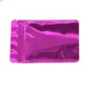 8.5 * 13 cm Doypack Violet Zip Lock Aluminium Papier Emballage Sac De Rangement Thermoscellable Stand Up Zipper Ziplcok Emballage Sacshaute qualité