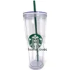 Lucky Mystery Box 710mL Starbucks Occs with Lid Lid Office Simple Coffee Cuffe Cuper Cuper Cups Cups323F