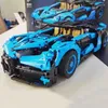 クリエイティブエキスパートハイテクバガッティスーパーレーススポーツカーMOCモジュラービルディングブロックモデルテクニカルブリックボーイトイMy88008