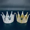 Party Supplies Metal Pearl Happy Birthday Cake Toppers Shining Mini Crown Cakes Topper Sweet Decoration Wedding Decor SN987