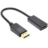 DisplayPort DP till HDTV -kabelhane till kvinna för HP Dell Laptop PC Display Port till HD 1080p TV -kabel Video Converter