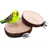 Kleine dierenbenodigdheden huisdierparrot vogel kooi springboard stationboard kauwspeelgoed houten hangende swing stand bord voor chinchilla eekhoornvogels