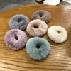 10 color Mink Fur Hair Rope Scrunchie Women Girls Elastic hair Rubber band Gum Ponytail Holder girl hair accessories headband 26C3