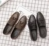 Mocasines Zapatos Hombres Verano Cómodo Slip-On Casual Classic Drive Calzado Marca Cuero Moda Hombre vestido Zapato