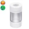 LED Glow Jar Opslag Fles Container 125*65mm Vergrootglas Stash Mag Potten Met Grinder Oplaadbare Pijp multi