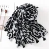패션 여성 표범 인쇄 스카프 부드러운 꽤 큰 표범 얇은 면화 따뜻한 충분한 큰 shawls cachecol 랩