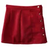 Skirts Fashion Women Solid Buttons Up Mini Skirt Jupe Femme Summer Beach Clothes