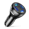 4 Ports Multi USB Quick Car Charger 50W 7A Mini Fast Charging QC3.0 Adapter For iPhone13/Xiaomi/Huawei/Samsung