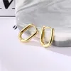 女性のフランスのu字形状ジオメトリオーバル18Kゴールドメッキ耳カフイヤリングファッションスタイルギフトフィット女性DIYジュエリーイヤリング