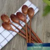 Skedar Trä soppa Spoon Eco Friendly Porslin Weather Natural Ellipse Trä Ladle Set för att äta blandning omröring