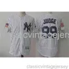 Bordado Aaron Juiz de beisebol americano famosa camisa costurada masculina feminina camisa de beisebol juvenil Tamanho XS-6XL