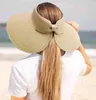 2021, gorro con visera de verano para mujer, sombrero plegable para el sol, sombreros de playa de ala ancha y grande, sombrero de paja, sombrero para mujer, gorras de protección UV para playa G220301