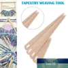 1 PC DIY Weaving Tool Drewno Woven Sweter Szalik Gobelin Head Tools Stick Hook Crochet DIY Single Loom Bobbin U2v1