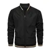 Zipper Jacket Men Streetwear Fashion Bomber Jackets Coat Male Black White Outwear Windbreak Men's Overcoats Cargo Sporswear 4XL 210818