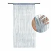 100 * 200cm Dörrfönster Hängande pärlstav BEADED DECORS Gardin String Summer Fly Insect Screen Tassel Panel Gardiner Dörr Heminredning 210712