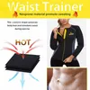 Lazawg Vrouwen Hot Sweat Gewichtsverlies Shirt Neopreen Body Shaper Sauna Jacket Suit Training Lange Training Kleding Vetbrander Top 210305