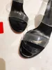Gelegenheitsdesignerinnen Frauen Sandalen PVC transparent echtes Leder Riemchen Riemchen hohe Heels peep toe sandalias mujeres zapatos mujer muler sh8713810