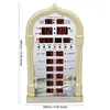 Wanduhren Kuulee Moschee Azan Kalender Muslim Gebetsuhr Alarm mit LCD-Display Home Decor