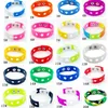 Party Gifts Silicone Wrist Band Soft Sports Bracelet Charms Decoration Kids Accessories Length 18cm HH21-409