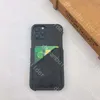 Cajas del teléfono de la manera de una pieza para el iPhone 14 pro max Plus 13 13pro 13promax 12 12Pro 12ProMax 11 XSMAX Funda de cuero de la PU cubierta del titular de la tarjeta del diseñador