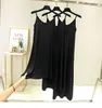 Женщины Летнее длинное платье O-образным вырезом без рукавов модальный белый повседневная 4 цвета домашнее платье лодыжки черные спагетти ремешок платья 210625