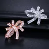 High Quality Full Cubic Zircon Bar Setting Big Geometric Earrings Jewelry for Women Christmas Gift CZ286 210714