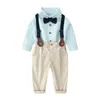 Frühling Kleidung Set Für Baby Jungen Mit Schleife Gentleman Sommer Anzug Mit Bögen Kleinkind Kind Body Sets Säuglings Kleidung