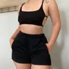 New Backless Camis And Shorts Loungewear Set Clothes Vendors For Women Sporty Ribbed Fashion Casual Strap 2 Piece Tracksuit