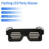 Nowy 11 Tryby Szybki Flash Led Party Okulary USB Ładowanie Luminous Okulary przeciwsłoneczne Boże Narodzenie koncertowe Zabawki Dropshipping