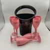 Moet chandon seau à glace noir et verre à vin rose gobelets en acrylique verres à champagne refroidisseur de bouteille de fête de Bar de mariage 3000ml281K