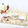 Ramadan Dekoration Holz Dessert Tablett Eid Mubarak Lebensmittel Geschirr Display Schreibtisch Veranstalter lslamic Muslimischen Dekor JK2103XB