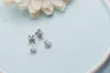 Gigajewe Moisanite Total 0 2CT 3 mm Round Cut Boes d'oreilles VVS1 925 Test de diamant en argent passé Fashion Love Token Femme Girl GIED228R