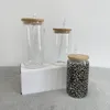 Sublimatie Nieuw 12/16 / 25oz Creative Pailletten Glas kan een fles met deksel en stro zomer drinkware mason jar juice cup