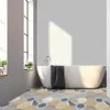Funlife® Vintage färgade cement golv klistermärken Anti-slip självhäftande vattentäta golvplattor för badrum kök heminredning 210310