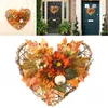 Autumn Maple Leaf Artificial Christmas Halloween Party Decor Garland Wreath Artificial Silk Maple Leaves Wedding Decor Y0901