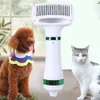 Pet hair comb hot air combs one key hairs removal 2 in 1 groomings new