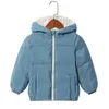 Winter Kids Down Jackets For Girls Coats Thicken Duck Down Boys Jacket Toddler Hooded Outerwear Baby Children Snowsuit Clothes H0909